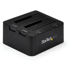StarTech.com Dual-Bay USB 3.0 to SATA and IDE Hard Drive Docking Station, USB Ha