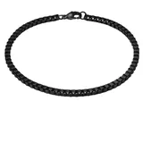 True Rebels Armband aus Edelstahl in schwarz | Gr.: 21 cm