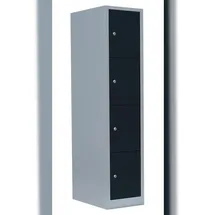 Steelboxx Schließfachschrank Stahl 1800 x 415 x 500 mm grau/anthrazit