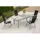 Merxx Amalfi Set 5-tlg. Tisch 180 x 75 cm schwarz