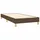 vidaXL Boxspringbett mit Matratze Dunkelbraun 100x200 cm Stoff - Braun