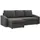 mebligo Ecksofa mit Schlaffunktion NEO, Schlaffläche 200x140cm, Grau - Grau