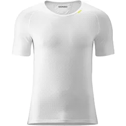 Funktionsshirt GONSO "Base Shirt M", Herren, Gr. 5XL, weiß, 89% Polypropylen, 11% Elastolefin, Rundhals, Kurzarm, Shirts Funktionsshirt Sportshirt, Herren Fahrrad-Unterhemd, elastisch und atmungsaktiv Rundhals Radshirt