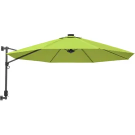 vidaXL Wand-Sonnenschirm Ø 290 cm Apfelgrün