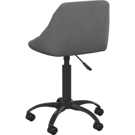vidaXL Bürostuhl Samt Dunkelgrau