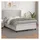 vidaXL Boxspringbett mit Matratze Weiß 140x200 cm Kunstleder