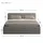 home collective Polsterbett 200 x 200 cm Grau