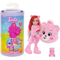 Barbie Cutie Reveal Glücksbärchis-Reihe kleine Chelsea-Puppe und Zubehörteile, 6 Überraschungen (Stile können abweichen)