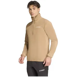 adidas Multi Essentials Fleece Mit Halbem Reißverschluss - Cardboard - L
