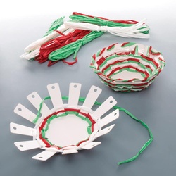 Weihnachtskorb Weben Bastelsets  (pro Set 4) Bastelaktivitäten zu Weihnachten