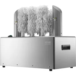 VEVOR Gläserpoliermaschine Gastronomie 8 Polierköpfe 660 Gläser/h Kommerziell