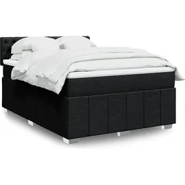 vidaXL Boxspringbett 140 x 200 cm Schwarz