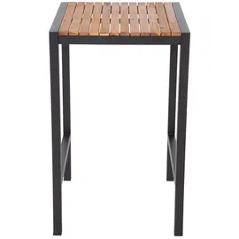 Bolero Bartisch quadratisch 1000 x 600 x 600 mm Braun/Schwarz