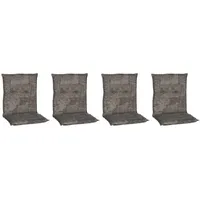 BEO Sitzauflage Niedriglehner Boa Vista 4er-Set Braun