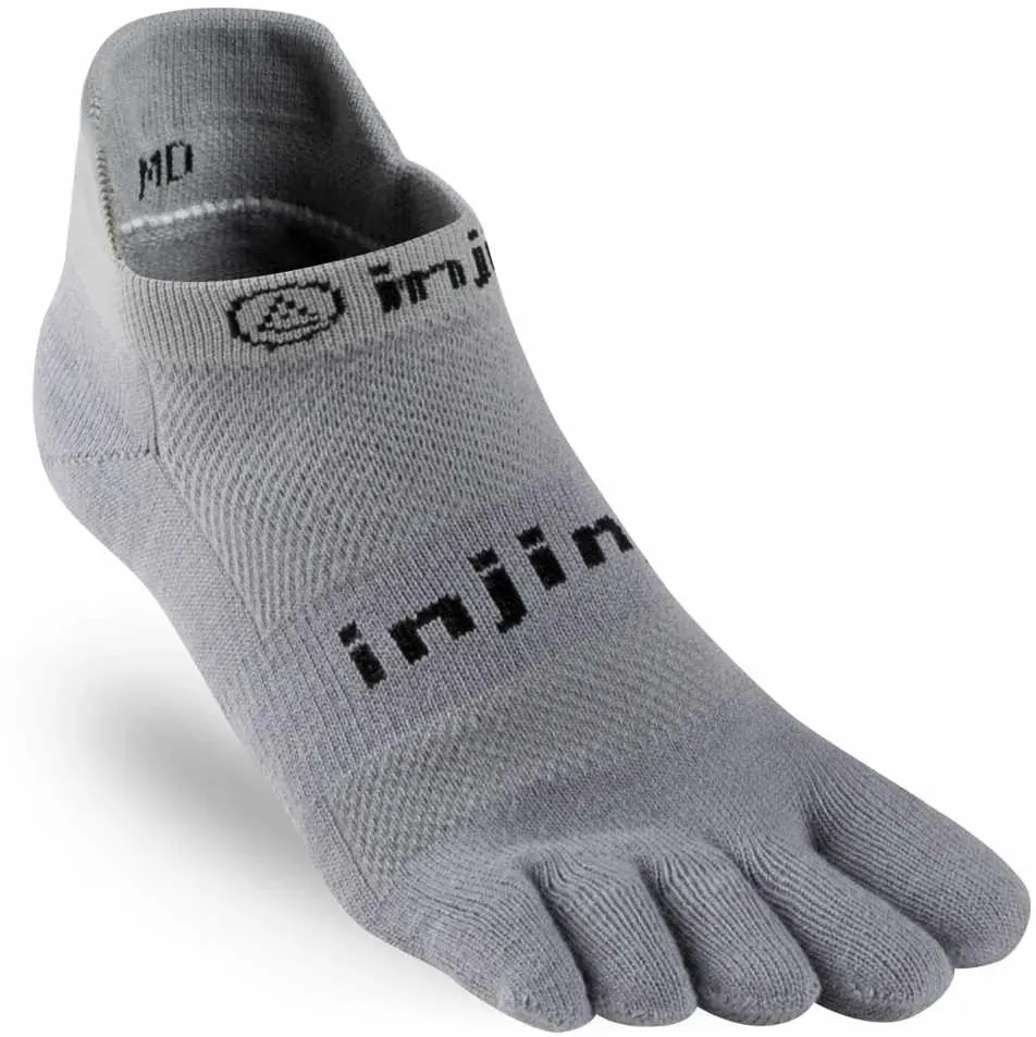 Injinji Unisex Run Original Weight No Show grau