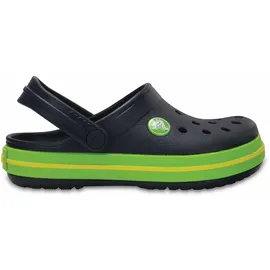 Crocs Kid's Crocband Clog Navy/Volt Green 20,5