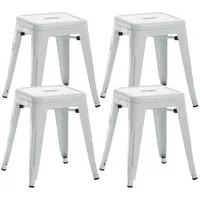 CLP 4er Set Hocker Armin weiß