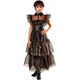 Rubies Rubie's Wednesday Addams Kostüm für Mädchen Rave 'n Dance – Halloween – Karneval (9-10 Jahre M (134-140cm)) Halloween
