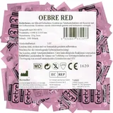 OEBRE Club Condoms Red – 100 verstärkte Kondome (0,07 – 0,075 mm), rot, aromatisiert