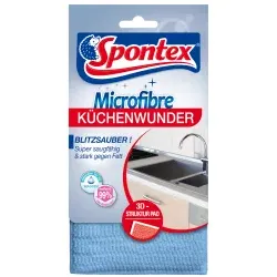 Spontex Microfibre Küchenwunder Reinigungspad, 3D-Textur 19790845 , 1 Packung = 1 Tuch