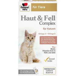 Doppelherz für Tiere Haut&Fell Complex für Katzen, 25 Stück, Paste