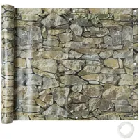 Tectake Balkonbespannung, witterungsbeständig und pflegeleicht, mit metallverstärkten Ösen, 600 x 90 cm