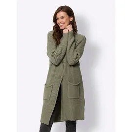 Heine Strickjacke in Khaki 48