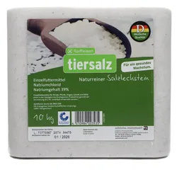 Naturreiner Salzleckstein 10 kg - Viehsalz für Nutztiere