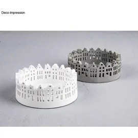 Rayher Silikon Gießform Schale Häuserrand 13,2 cm ø Höhe 5 cm