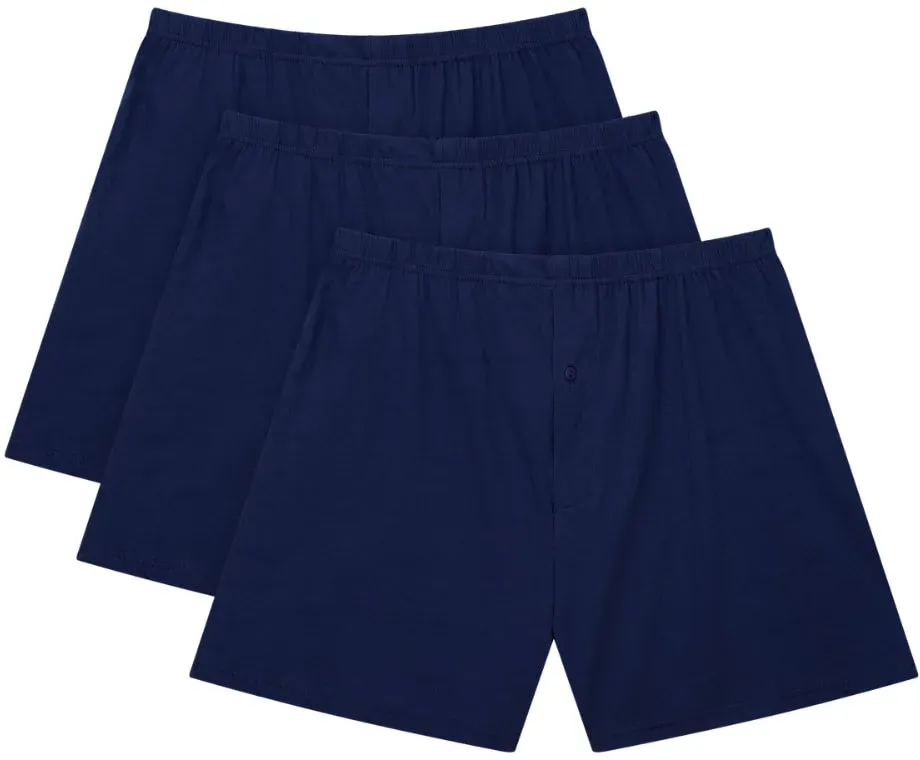 Bigdale - 3er Pack American Boxershorts - Übergrößen bis 10XL - Navy/Navy/Navy / 12 / 4XL