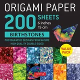 Tuttle Publishing Origami Paper 200 Blatt Birthstones 6 15 cm