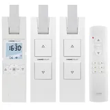 HOMEPILOT elektrische Gurtwickler Starterset für 3 Rollläden/Fenster | Smarte Rolladensteuerung mit 3x RolloTron Rolladenantrieb + Fernbedienung