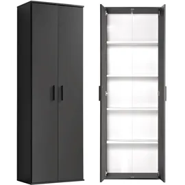 mokebo Schrank in Anthrazit Der Lange Mehrzweckschrank Allzweckschrank oder Aufbewahrungsschrank