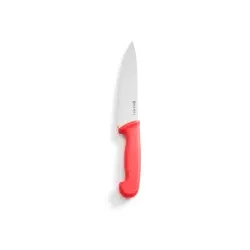 HENDI Profi Küchenmesser Kochmesser, PP Griff rot 842621 , 1 Messer, Klingenlänge: 18 cm