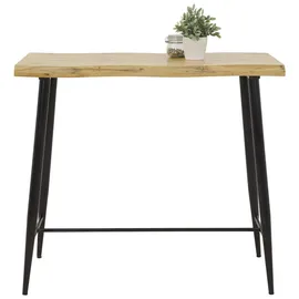 Hela Bartisch Gabi, Dekor Wildeiche, Wabenplatte mit Melaminbeschichtung, Rundrohr-Metallgestell, 120x60cm