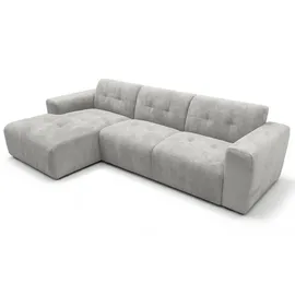 ax living Eckcouch Polyester 3-Sitzer Grau