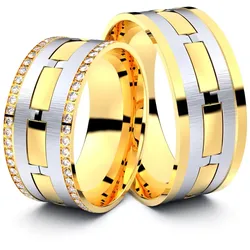 Trauringe Leonberg 333er Gelb-/Weiflgold - 0692