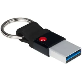 Emtec - USB-Stick 3.2 Nano Ring T100 Kapazität 128 GB, 128 GB – Universelle Kompatibilität USB 3.0 – ECMMD128GT103 Schlüsselring – ultradünn, ohne Kappe, schwarz / silber