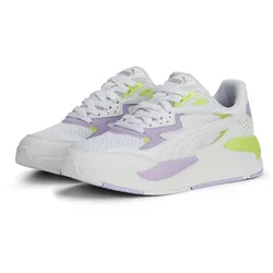 PUMA X-RAY SPEED PLAY Sneaker Kinder in puma white-puma white-vivid violet-lily pad, Größe 38 - weiß