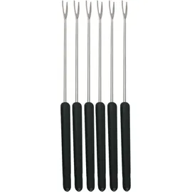 Swissmar Fleisch Fondue Gabeln schwarzer Griff, Set 6
