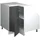 Vicco Rion 75,6 x 81,6 cm Anthrazit/Weiß