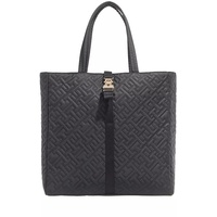 Tommy Hilfiger Damen Tote Bag Tasche TH Flow Tote mit Innentaschen, Schwarz (Black),