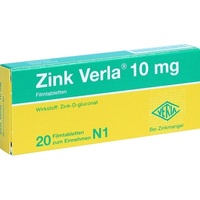 VERLA Zink Verla 10 mg Filmtabletten 20 St.