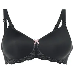Bustier ANITA MATERNITY "BH Miss Lovely Still-BH 1er Pack", Damen, Gr. 80, Cup E, schwarz, Obermaterial: 77% Polyamid PA. 10% Elasthan EL. 7% Polyester PES. 6% Polyurethan PU., BHs