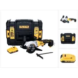 DeWalt DCS 571 Akku-Handkreissäge 18 V 115 mm Brushless + 1x Akku 2,0 Ah + TSTAK - ohne Ladegerät