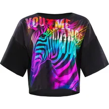 Winshape Damen Functional Light and Soft Dance-Top DT109LS, in rainbow zebra/black | Gr.: M