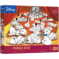 Trefl - 40-jähriges Jubiläum von Trefl: Disney, 101 Dalmatiner - Puzzle 600 Teile - DIY-Puzzle mit Figuren aus klassischen Disney-Zeichentrickfilmen, für Erwachsene und Kinder ab 14 Jahren