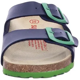 superfit Fussbettpantoffel Blau/Grün 39 EU