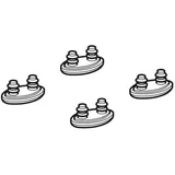 Geberit Set Ausgleichspuffer für WC-Sitz 242173001 zu Geberit AquaClean 4000