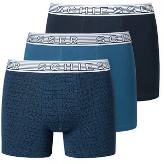 SCHIESSER Jungen Shorts im Pack - Serie "95/5", Unterhose, Organic Cotton Blau 176